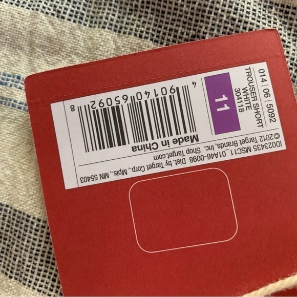 Mossimo Chambray Denim Striped Cotton Lightweight Shorts Sz 11 - Picture 7 of 9